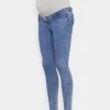 ONLY MATERNITY OLMRAIN - Jeans Skinny Fit - Medium Blue Denim - Damen