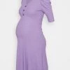 ONLY MATERNITY OLMNELLA BUTTON DRESS - Jerseykleid - Chalk Violet - Damen