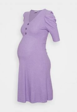 ONLY MATERNITY OLMNELLA BUTTON DRESS - Jerseykleid - Chalk Violet - Damen