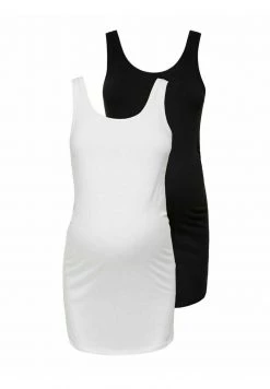 ONLY MATERNITY OLMLOVELY LIFE LONG 2 PACK - Top - Black - Damen