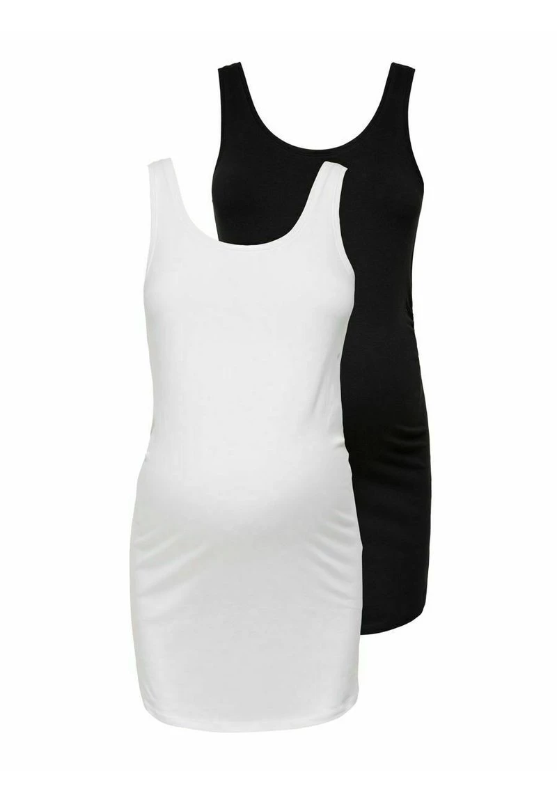 ONLY MATERNITY OLMLOVELY LIFE LONG 2 PACK - Top - Black - Damen