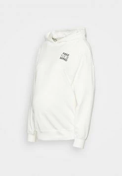 ONLY MATERNITY OLMSIGNA LIFE HOOD BOX - Kapuzenpullover - Cloud Dancer - Damen