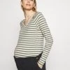 ONLY MATERNITY OLMFIFI V NECK - Langarmshirt - Sea Spray - Damen