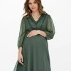 ONLY MATERNITY - Damen MAMA - Freizeitkleid - Balsam Green