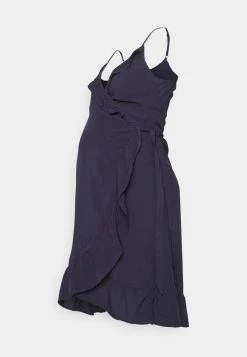ONLY MATERNITY OLMNOVA LIFE STRAP WRAP DRESS SOLID - Freizeitkleid - Night Sky - Damen