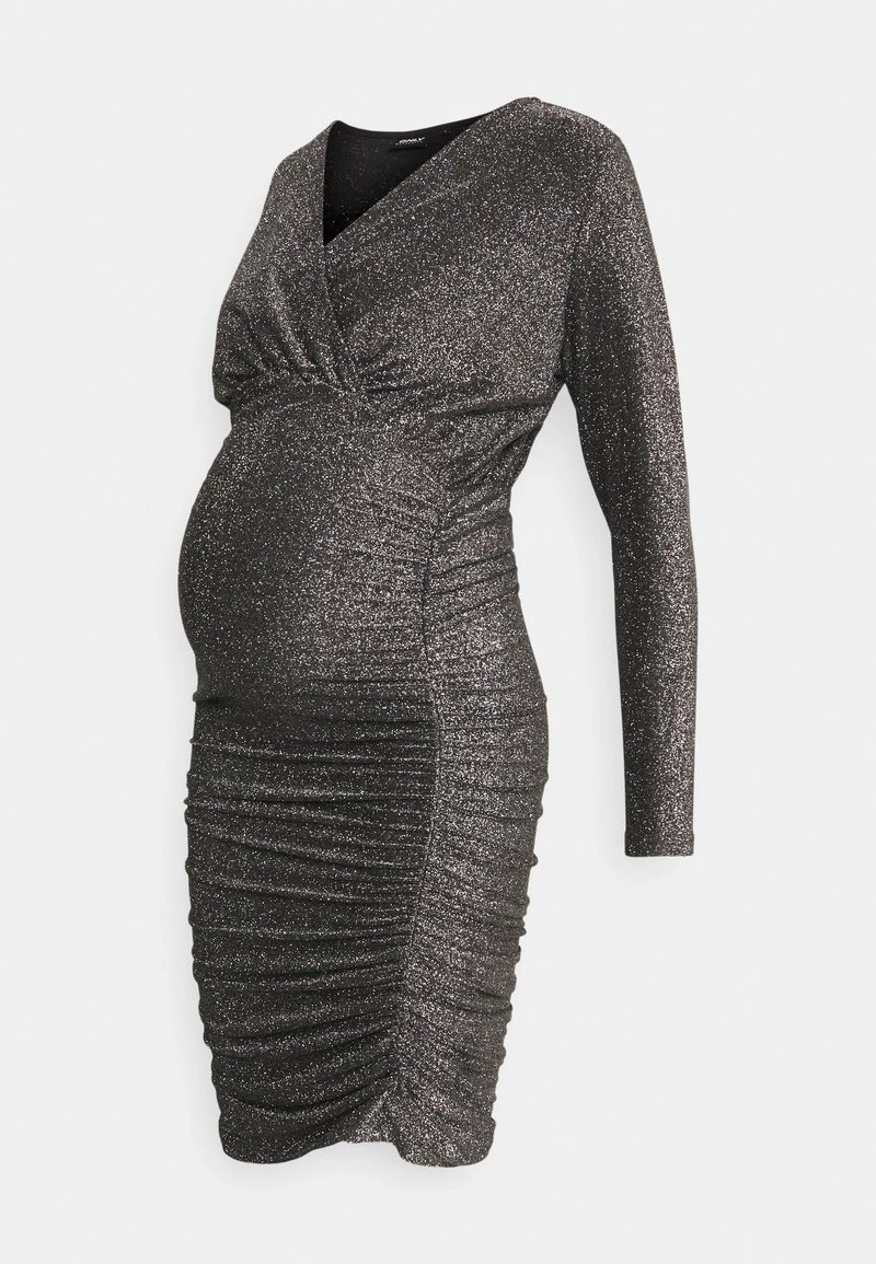 ONLY MATERNITY OLMDARLING WRAP GLITTER DRESS - Freizeitkleid - Black - Damen – Bild 6